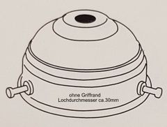 ohne Griffrand Loch 30mm