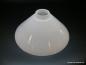 Preview: Jugendstil Lampenschirm, hochwertiges Überfangglas opal weiß, Ersatzschirm, Kegelform, H: 12cm, D: 25cm, Griff-Rand: 6 cm