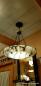 Preview: restaurierte Jugendstil Alabaster Deckenlampe- Kettenampel-1