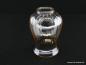 Preview: Lampenschirm gebraucht, kognacfarbenes Ersatzglas, Klarglas, strukturiert, D: 9cm, H: 13cm, ohne Glashalter Griffrand, ca. 3mm hoher Bund, Loch innen ca. 4cm