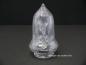 Preview: Pressglasschirm mit nachempfundenem Schliffmuster Strahlen und Rauten, Griffrand 8cm