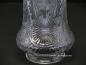 Preview: Pressglasschirm mit nachempfundenem Schliffmuster Strahlen und Rauten, Griffrand 8cm, Detail Struktur