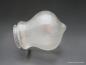 Preview: Jugendstil Lampenschirm gebraucht satiniert grau D: 12cm H: 15cm , Griffrand 8cm liegend