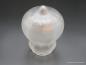 Preview: Jugendstil Lampenschirm gebraucht satiniert grau D: 12cm H: 15cm , Griffrand 8cm