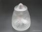 Preview: Jugendstil Lampenschirm gebraucht, grausatiniert geschliffen D: 12cm, H: 16cm, Griff-Rand: 8cm