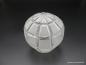 Preview: Art Deco Lampenschirm gebraucht, Prismen Glaskugel, Flächen satiniert, Ersatzschirm D: 13cm H: 14cm , Griffrand 8cm