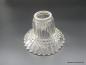 Preview: Jugendstil Lampenschirm gebraucht Klarglas, Pressglas,  D: 15cm H: 11cm , Griff-Rand 6cm