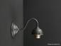 Preview: Schlichte Jugendstil Wandleuchte Messing dunkelbraun 1xE27/40W