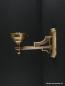 Preview: Jugendstil Wandleuchte massiver Messingguss goldbraun 1xE27/40W
