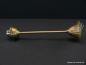 Preview: Jugendstil Stableuchtengestell aus Messing goldbraun patiniert 1xE27/40W, Glashalter Ø 6cm, seitlich