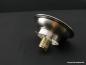 Preview: Art Deco Deckenlampengestell Messing matt vernickelt, 1xE27/40W, D: 15,5cm, H: 5,5cm, liegend