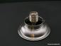Preview: Art Deco Deckenlampengestell Messing matt vernickelt, 1xE27/40W, D: 15,5cm, H: 5,5cm