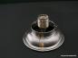 Preview: Art Deco Deckenlampengestell Messing matt vernickelt, 1xE27/40W, D: 15,5cm, H: 5,5cm