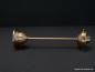 Preview: Jugendstil Stableuchtengestell aus Messing goldbraun patiniert 1xE27/40W, liegend