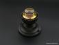 Preview: Kleine Jugendstil Deckenlampe Messing schwarz-braun 1xE27/60W