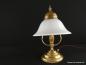 Preview: kleine Jugenstil-Beistelllampe Messing goldbraun 1xE14/40W, Schirm schwenkbar 2