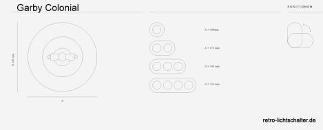 Garby Colonial Maßbild Rahmen