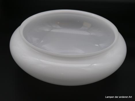 Schirm weiß opal H: 12cm D: 30cm Griffrand : 25cm , von unten