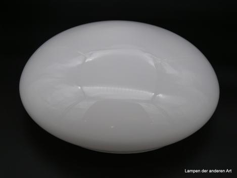 Schirm weiß opal H: 12cm, D: 30cm Griffrand 25cm