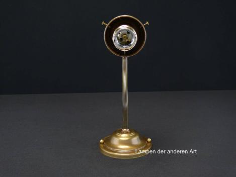 Schlichte Jugendstil Wandleuchte Messing goldbraun 1xE27/40W, von unten