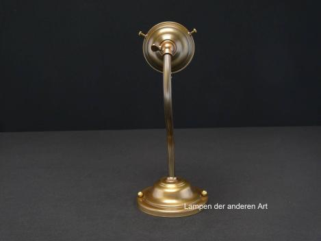 Schlichte Jugendstil Wandleuchte Messing goldbraun 1xE27/40W,  von oben