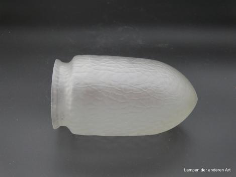Jugendstil Lampenschirm grau satiniert Griffrand 8cm liegend