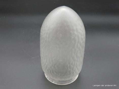 Jugendstil Lampenschirm grau satiniert Griffrand 8cm