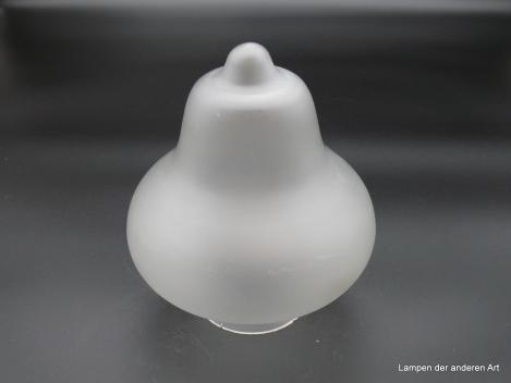 Jugendstil Lampenschirm gebraucht, Glas satiniert grau, verjüngt sich in zwei Stufen, Nostalgie Ersatzglas D: 16cm, H: 18cm, Glashalter Griffrand 8cm, kleiner Riss am Griffrand