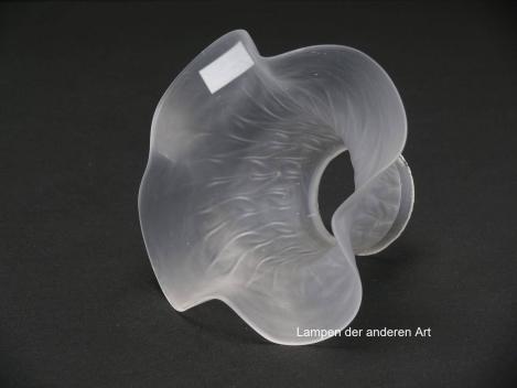 Jugendstil Lampenschirm gebraucht, Glas grau satiniert mit Strukturoberfläche, gerader Zylinder, im unteren Teil ausgestellt, Nostalgie Ersatzglas D: ca.15cm, H: ca.11cm, Glashalter Griffrand 6cm, von innen