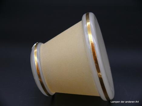 Schirm gebraucht gelb mit Gold für französische Bajonettfassung HEAF1410gb