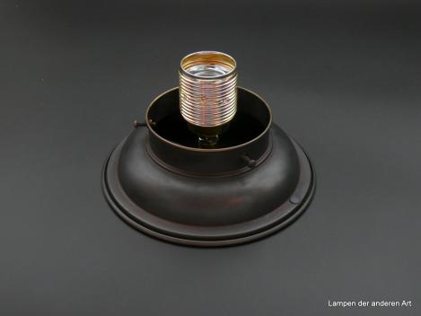Jugendstil Deckenlampengestell Messing dunkelbraun 1xE27/40W