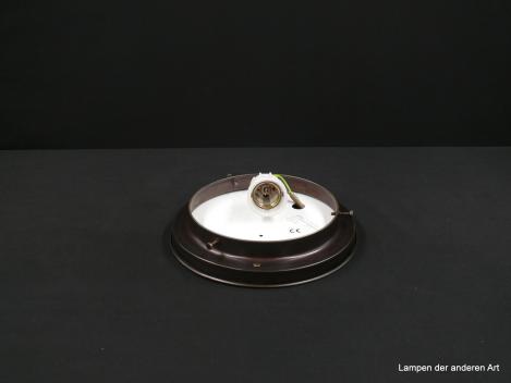 Kleine Plafoniere Messing dunkelbraun für Schirme mit 15cm Griffrand 1xE27/40W