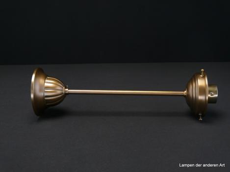 Jugendstil Stableuchtengestell aus Messing goldbraun patiniert 1xE27/40W, liegend