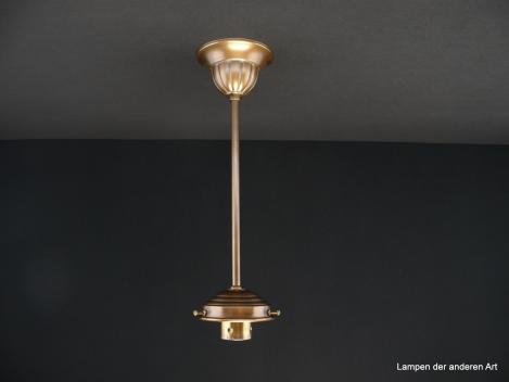 Jugendstil Stableuchtengestell aus Messing goldbraun patiniert 1xE27/40W