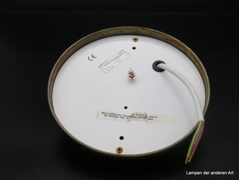 Kleine Plafoniere Messing für Schirme mit Griffrand 15cm 1xE27/40W von unten