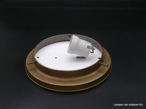Kleine Plafoniere Messing für Schirme mit Griffrand 15cm 1xE27/40W