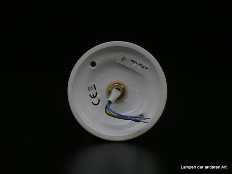 Jugendstil Deckenlampe mit Porzellanfuß Metallfassung E27/60W von unten