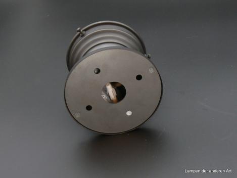 Einfache Deckenlampe Messing schwarz-braun 1xE27/40W von unten
