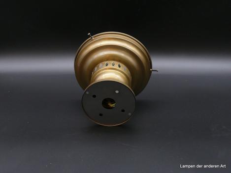 Goldbraune Jugendstil Anbauleuchte aus Messing  mit Lüftungsschlitzen 1xE27/40W von unten