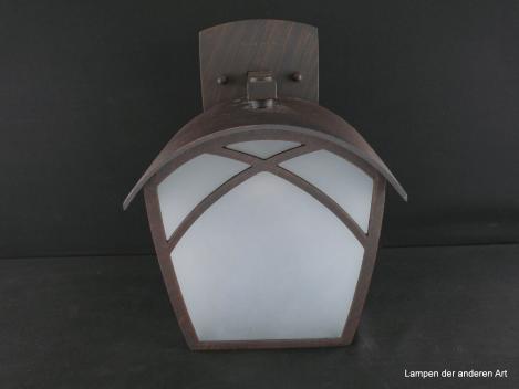Wandleuchte Alba für Außen aus Aluminium Spritzguss rostbraun