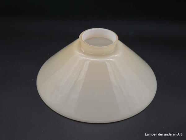 Jugendstil Lampenschirm elfenbeinfarbig Kegel20
