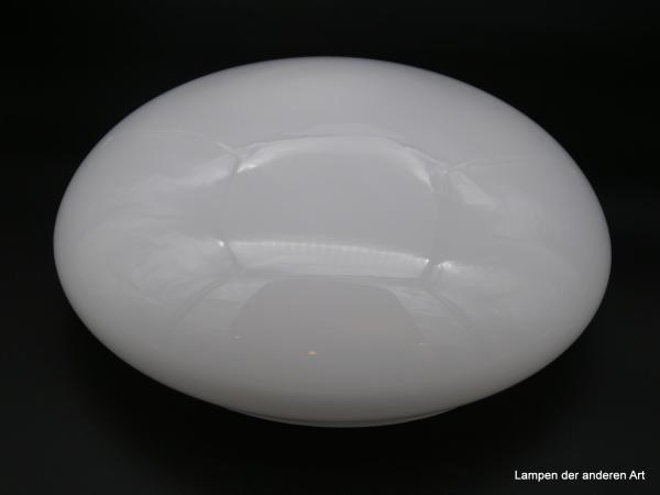 Schirm weiß opal H: 12cm, D: 30cm Griffrand 25cm