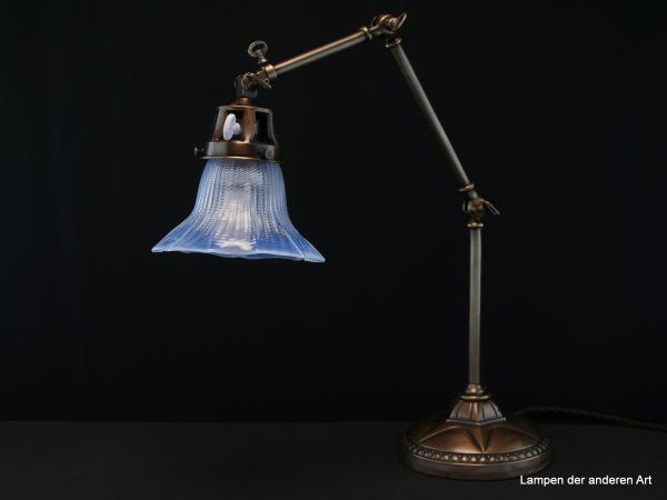 Jugendstiltischleuchte mehrfach verstellbar