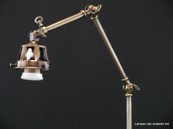 Jugendstiltischleuchte mehrfach verstellbar- Detail Gelenke