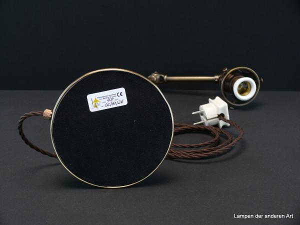 Jugendstiltischleuchte mehrfach verstellbar-Detail Fuss von unten