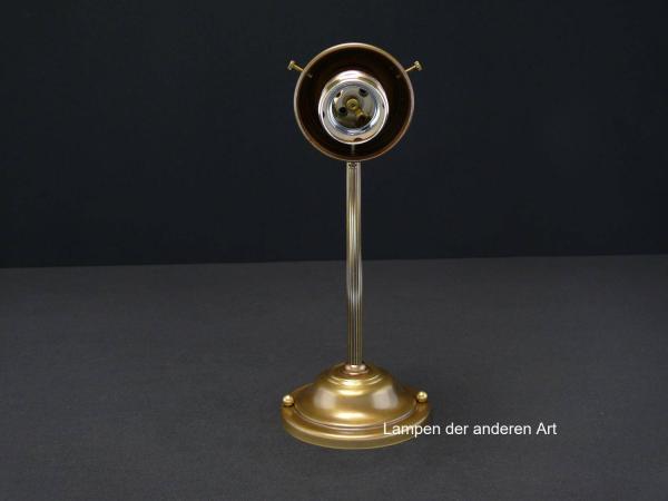 Schlichte Jugendstil Wandleuchte Messing goldbraun 1xE27/40W, von unten