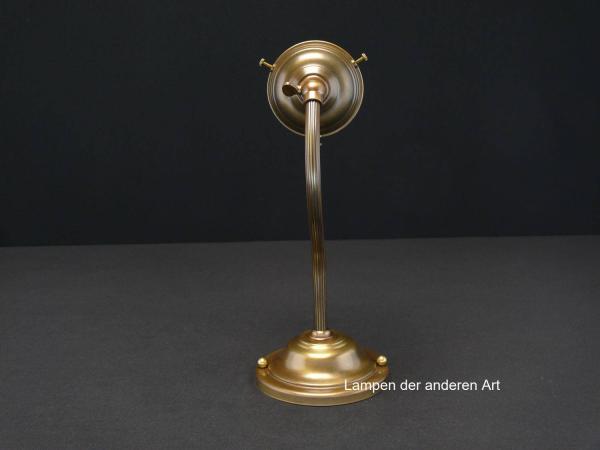 Schlichte Jugendstil Wandleuchte Messing goldbraun 1xE27/40W,  von oben