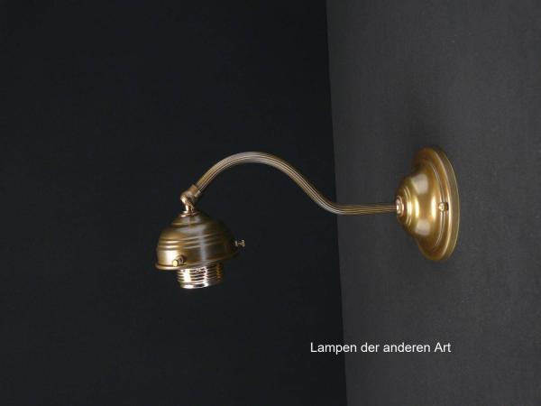 Schlichte Jugendstil Wandleuchte Messing goldbraun 1xE27/40W