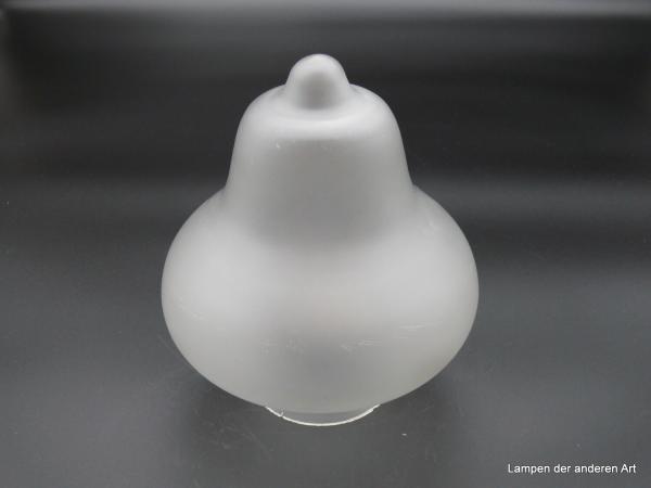 Jugendstil Lampenschirm gebraucht, Glas satiniert grau, verjüngt sich in zwei Stufen, Nostalgie Ersatzglas D: 16cm, H: 18cm, Glashalter Griffrand 8cm, kleiner Riss am Griffrand