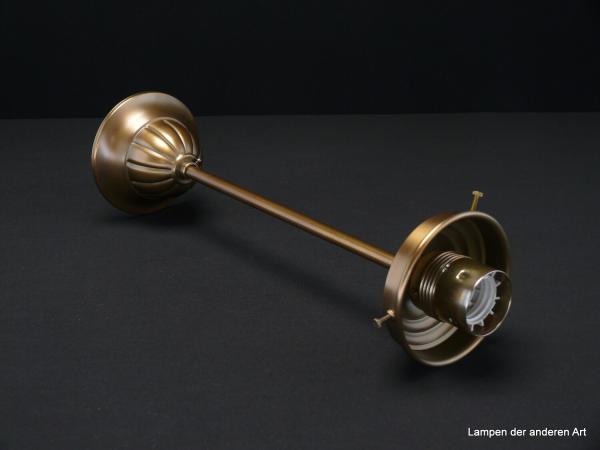 Jugendstil Stableuchtengestell aus Messing goldbraun patiniert 1xE27/40W seitlich